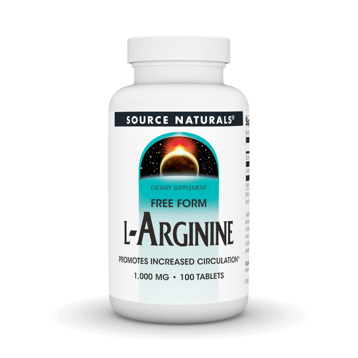 Source Naturals, Inc. L-Arginine 1000mg 100 Tablet
