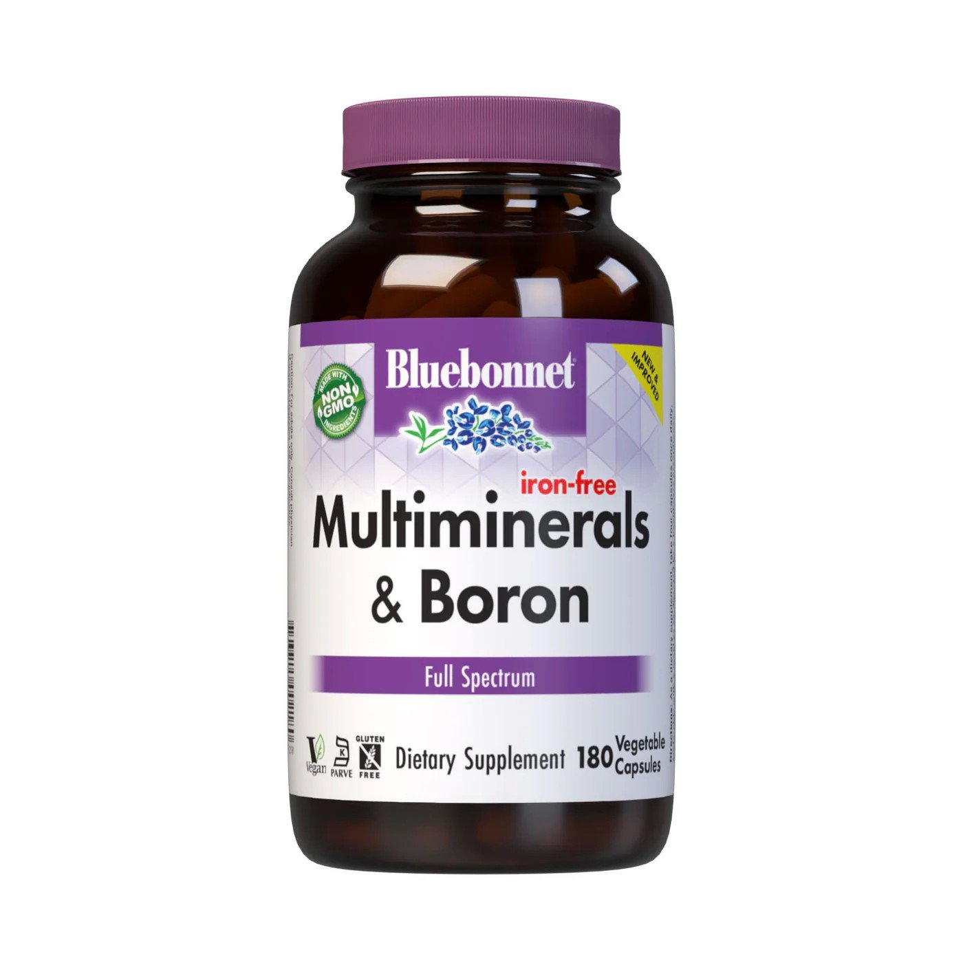 Bluebonnet Multi Minerals Plus Boron - Iron Free 180 Capsule