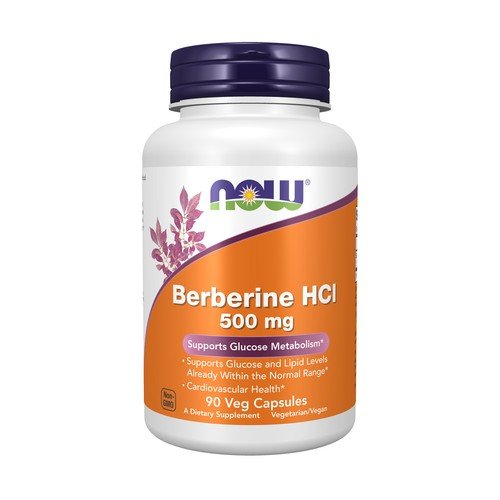 Now Foods Berberine HCI-500 mg 90 Vegetarian Capsules