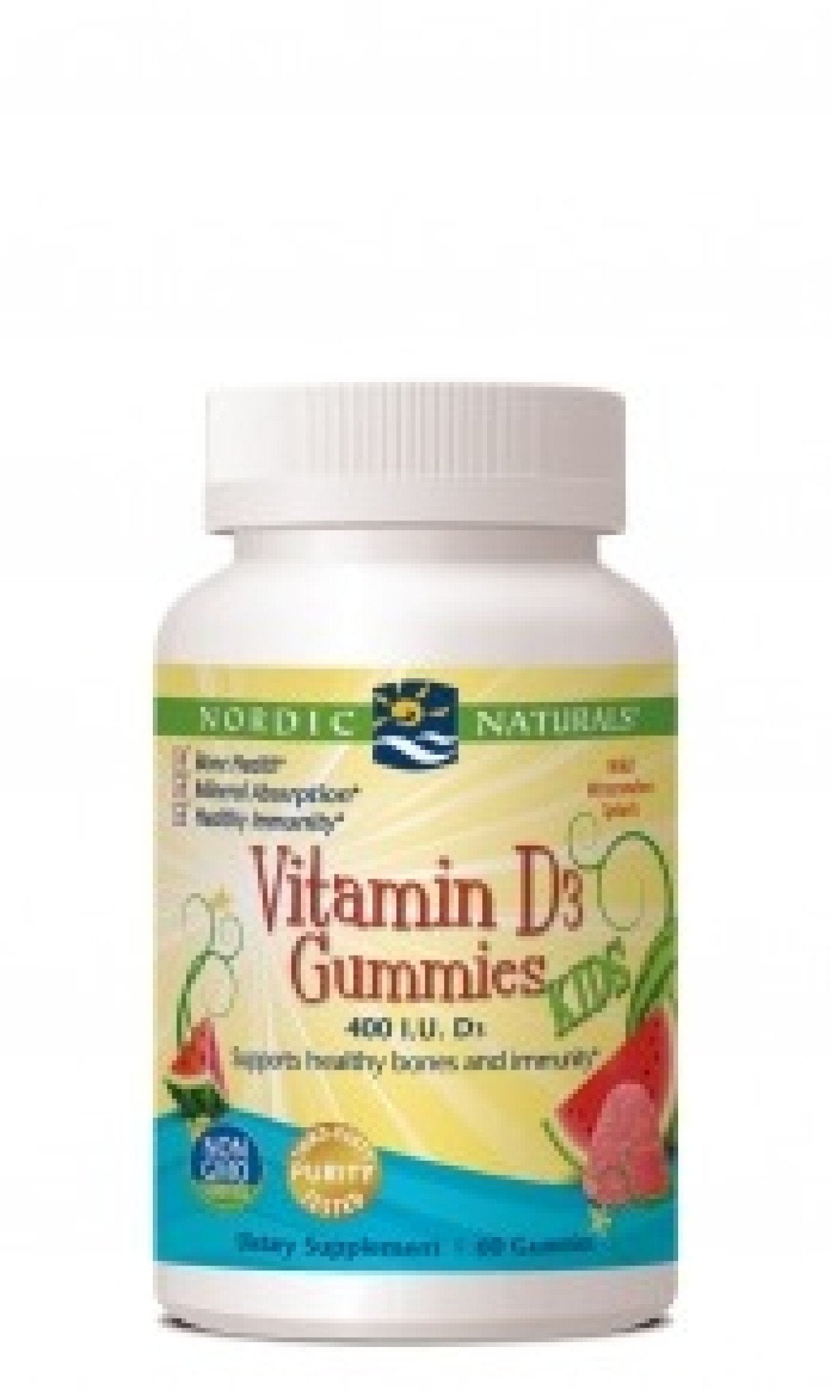 Nordic Naturals Nordic Vitamin D3 Gummies Watermelon Splash Kid 60 Gummy