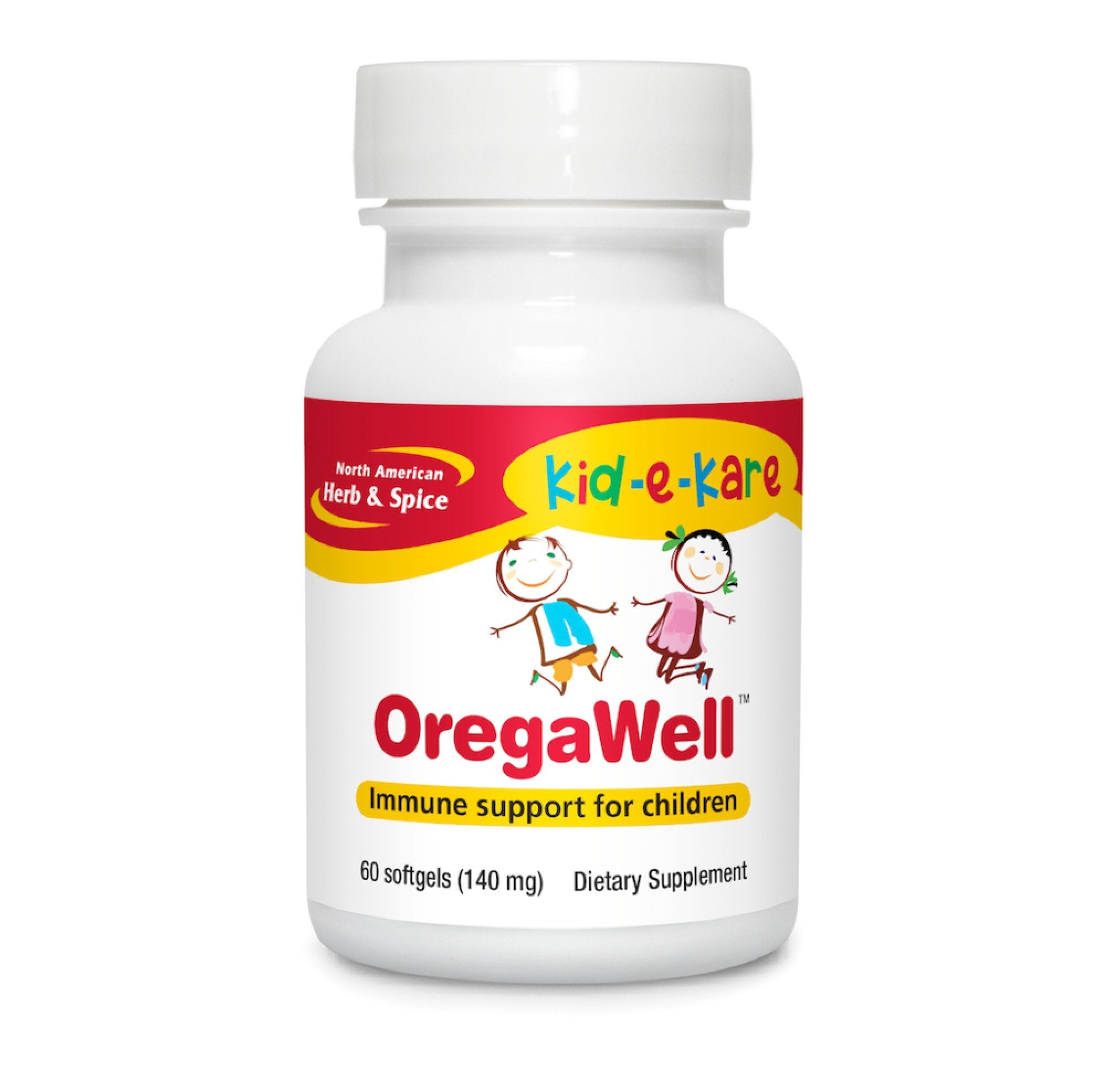 North American Herb & Spice kid-e-kare OregaWell 60 Softgel